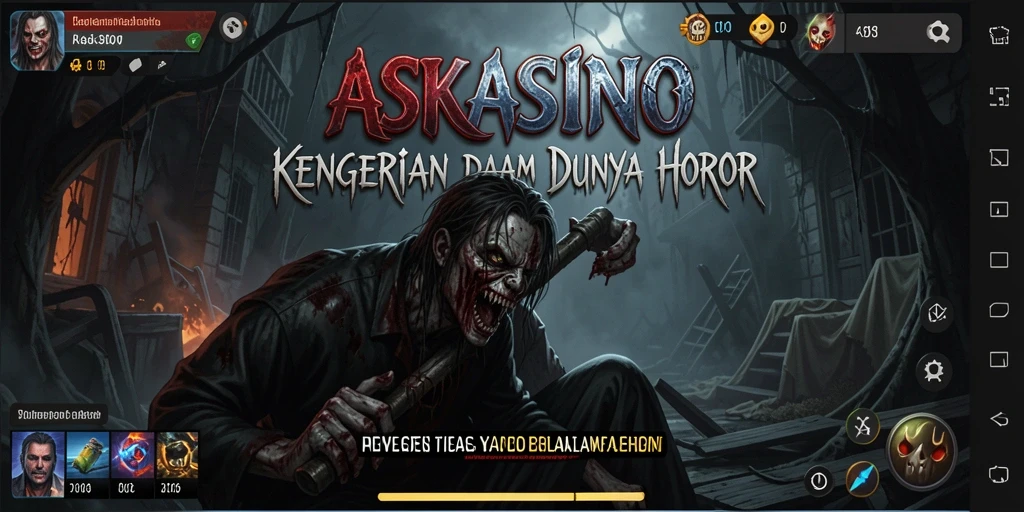 Tangkapan layar menampilkan momen menegangkan dalam gameplay ASKASINO.