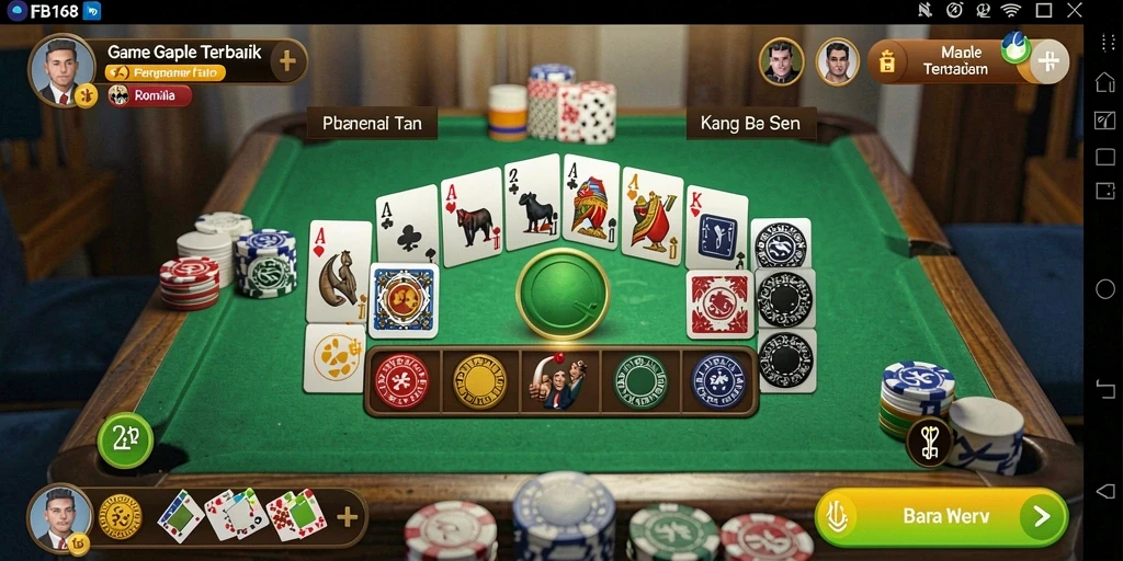 Gameplay Gaple seru dan menarik di FB168.