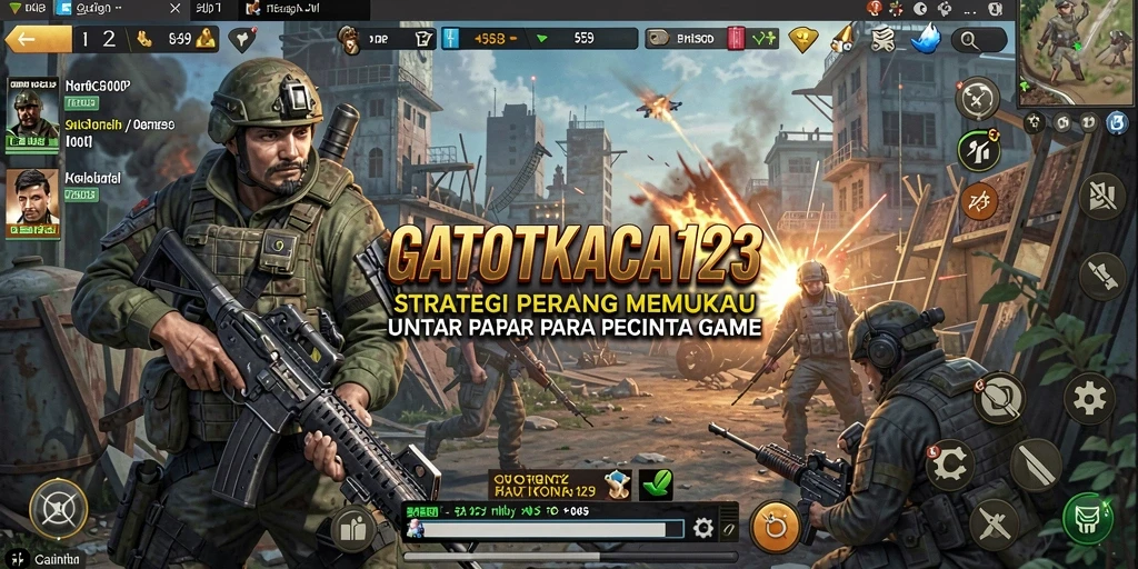 GATOTKACA123 menampilkan momen strategi yang menegangkan dalam gameplay.