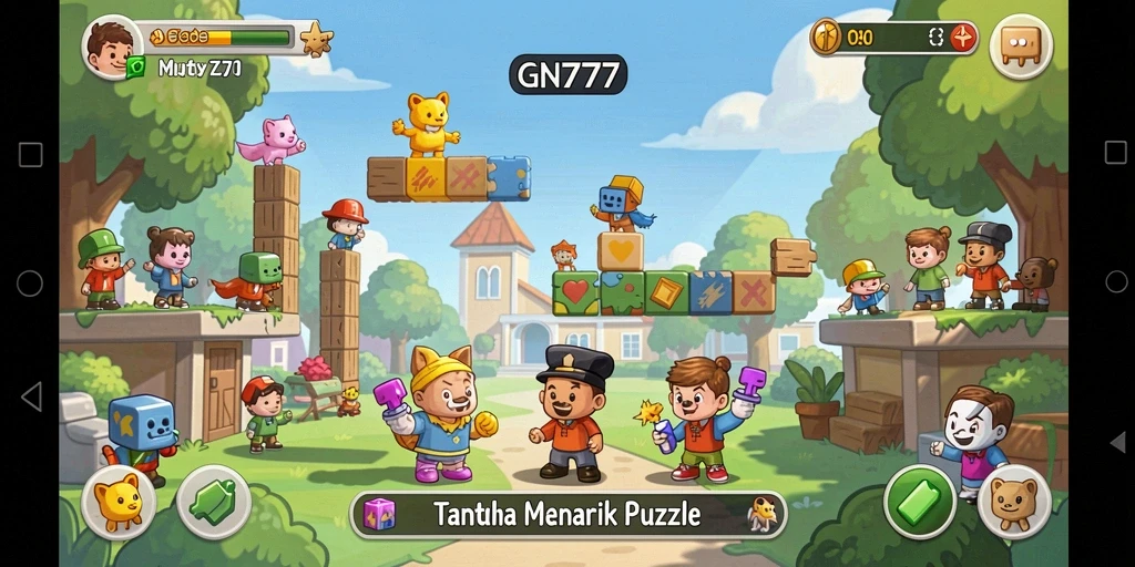 Screenshot gameplay GN777 yang menunjukkan tantangan puzzle yang menarik.