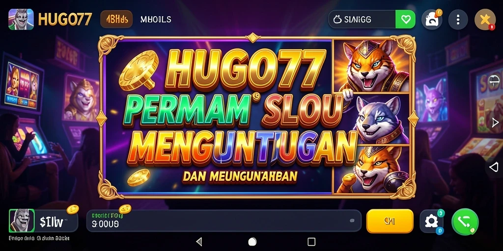 Gameplay HUGO77 yang seru dengan grafik menawan.