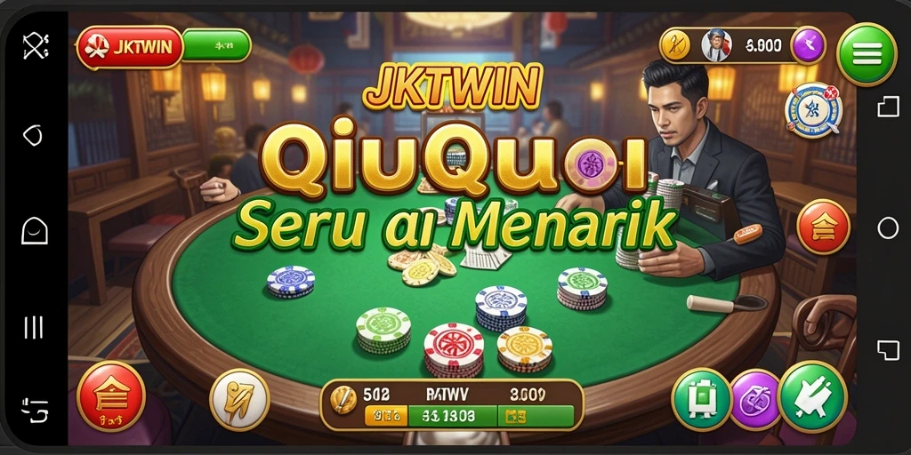 Tampilan menarik dari permainan QiuQiu JKTWIN yang menantang.