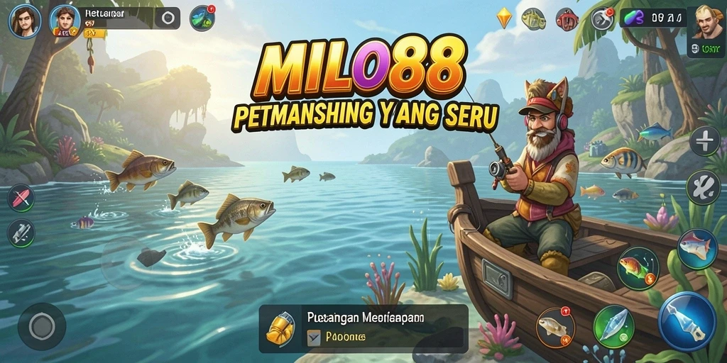 Tampilan gameplay <strong>MILO88</strong> yang menarik dan penuh aksi memancing.