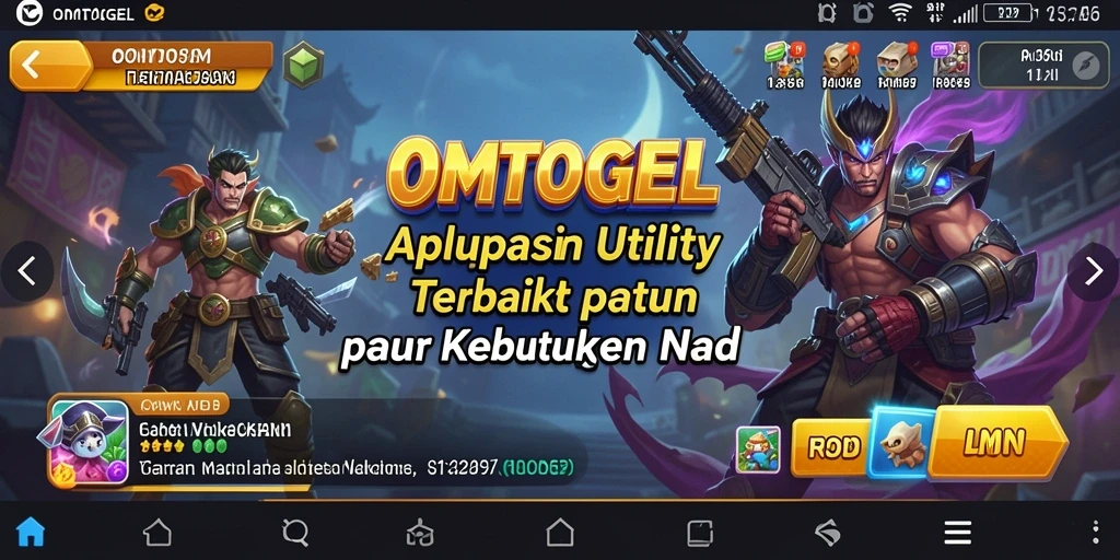 Tampilan antarmuka pengguna OMTOGEL yang sederhana dan efisien.