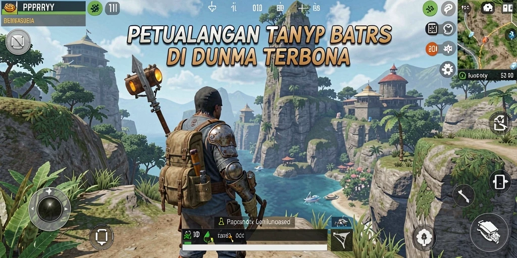 Tangkapan layar gameplay PPRRYY di dunia terbuka.