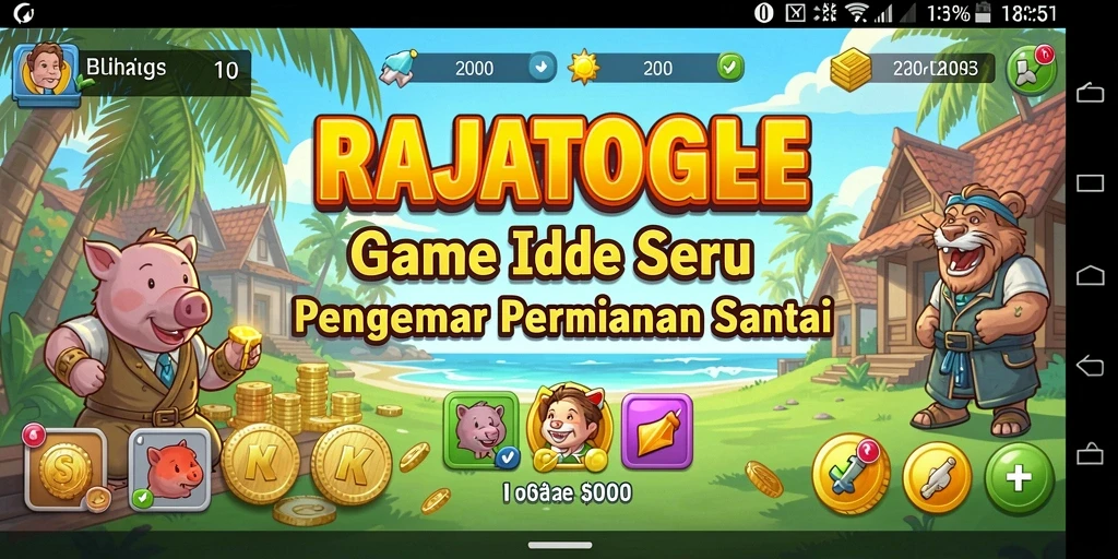 Tampilan gameplay utama RAJATOGEL yang menarik dan interaktif.