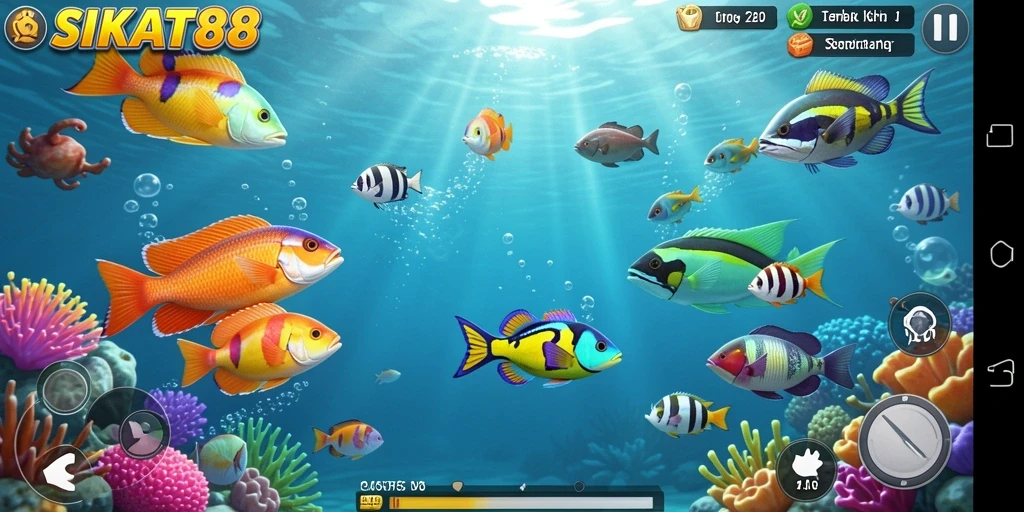 Screenshot SIKAT88 menampilkan gameplay Tembak Ikan yang seru dan menarik.